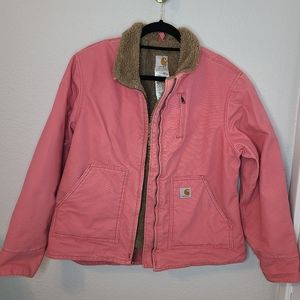 Woman's Carhartt Jacket Pink Large